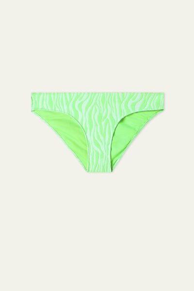 Bikini Slip Classico Zebra Verde