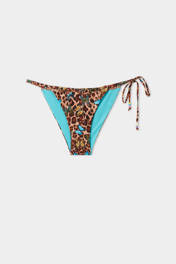 Macu Butterfly Curtain String Bikini Bottoms with Ties  
