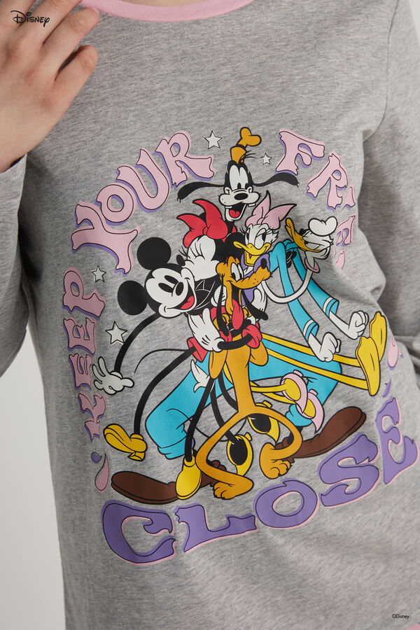Disney Mickey Mouse Pop Long Cotton Pyjamas  