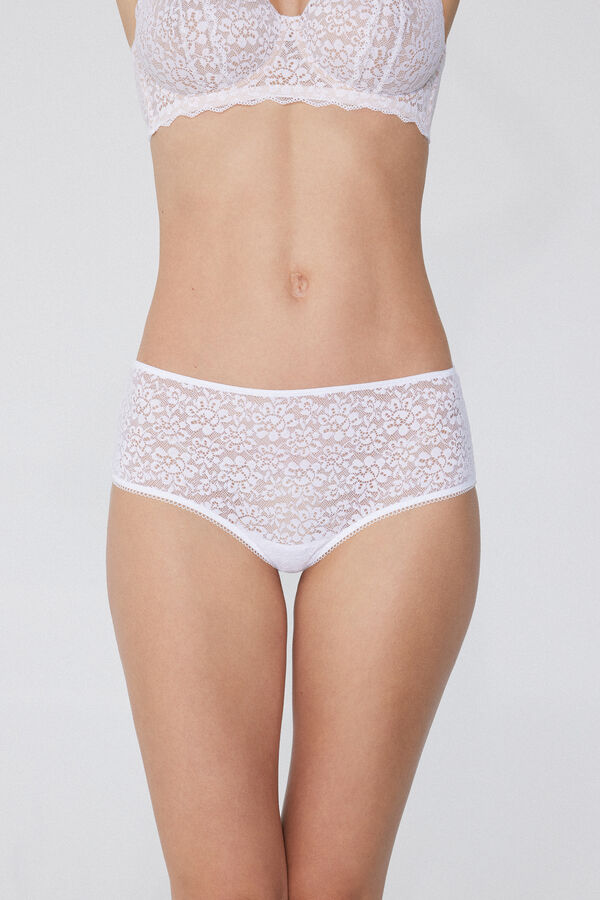 Culotte aus recycelter Spitze  