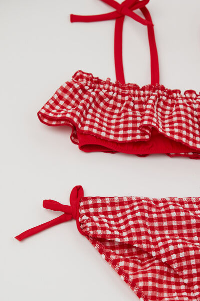 Bikini Brassiere Bimba con Volant Summer Vichy