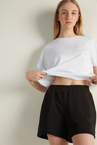 Fleece Shorts with Pockets