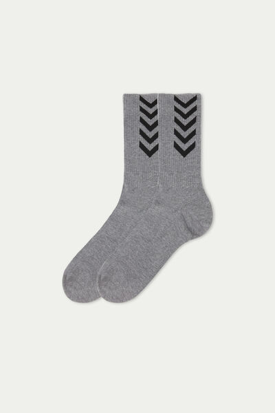 Bavlněné Vzorované Ponožky Sport