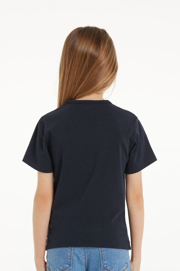 T-Shirt Basic Girocollo in Cotone Elasticizzato Bimbi Unisex  