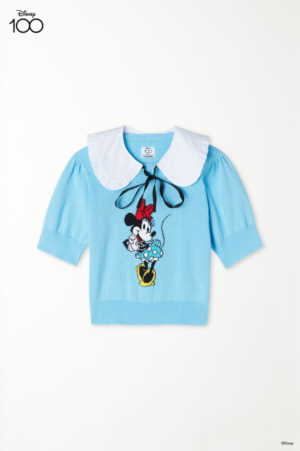 Κοντομάνικη Βαμβακερή Μπλούζα Disney 100  