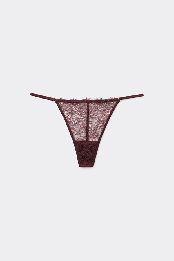 Lace Tanga Panel G-String  