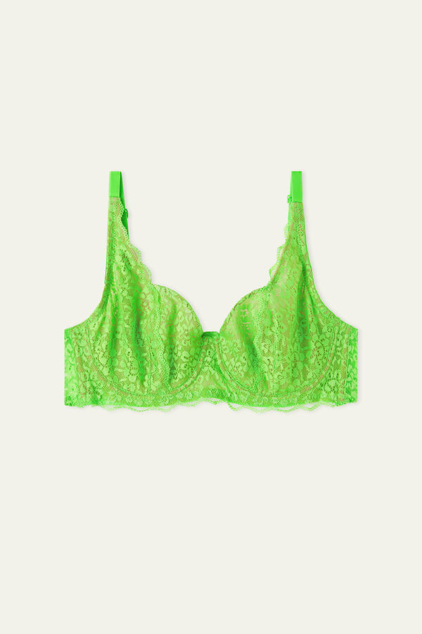 Paris Recycled Lace Unpadded Balconette Bra - Balconette - Women | Tezenis