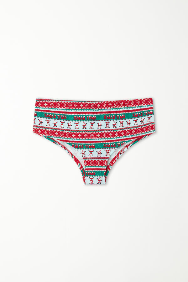 Christmas Print French Knickers  