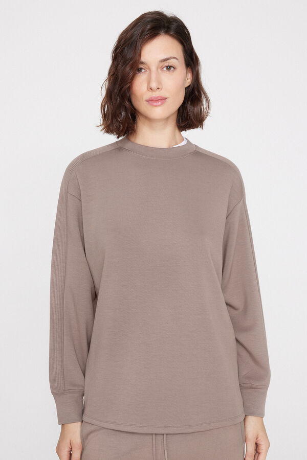 Felpa Girocollo Bande Costina Superior Softness  