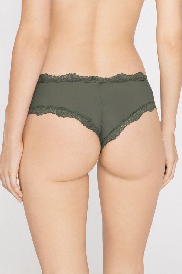 Culotte Br&eacute;silienne Microfibre et Dentelle Recycl&eacute;e  