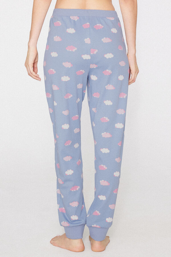 Cal&ccedil;as Jogger em Algod&atilde;o Grosso Estampado  