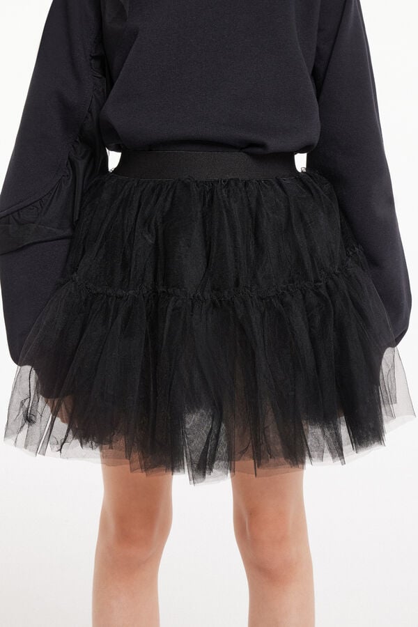 Girls’ Tulle Ballerina Mini Skirt  
