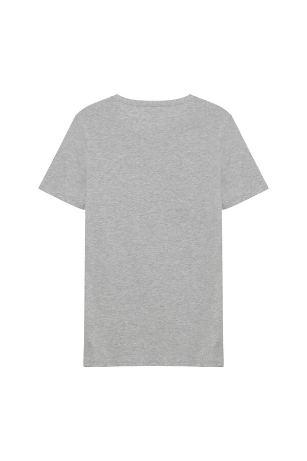 T-Shirt Ras de Cou en Coton Élastique  