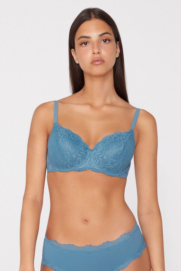 Prague Full Coverage Recycled Lace Balconette Bra  