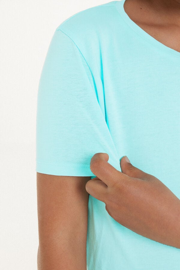 Unisex-Basic-Rundhalsshirt aus 100 % Baumwolle für Kinder  