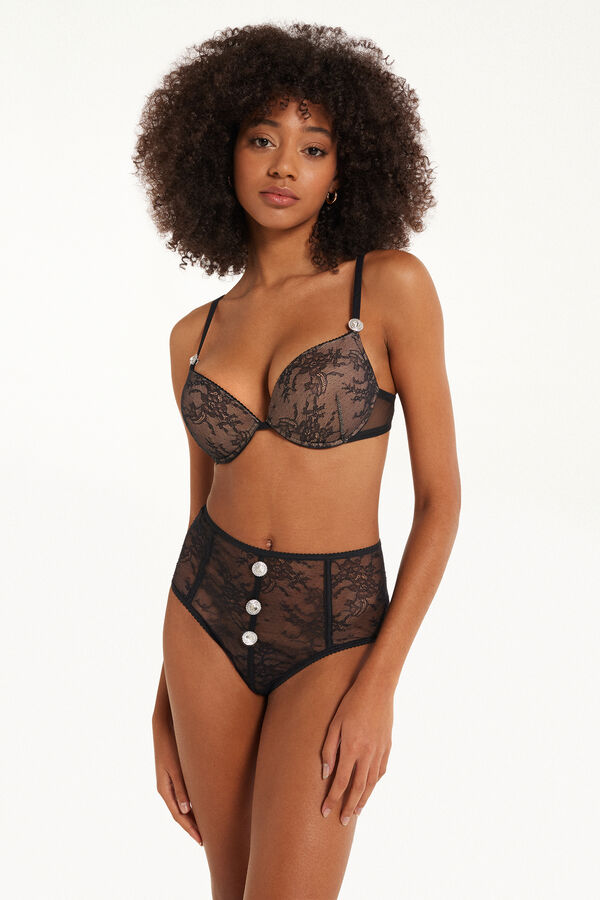 Last Night Lace High-Waist French Knickers  