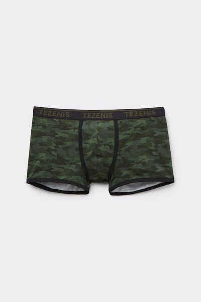 Tezenis Calzoncillo estampado hombre de algodón con bordes y logo Hombre Negro Tamaño XL