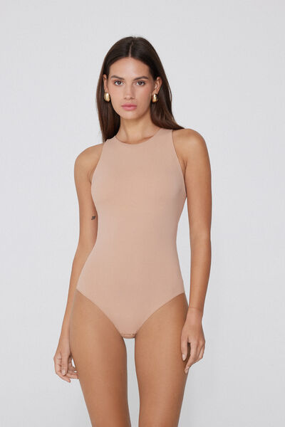 Tezenis Body Escote Halter Natural Lifting 2 en 1 Mujer Natural Tamaño L