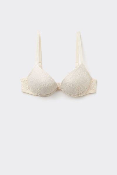 Tezenis Sujetador Super Push-up Encaje Reciclado Los Angeles Mujer Blanco (avorio) Tamaño 2B