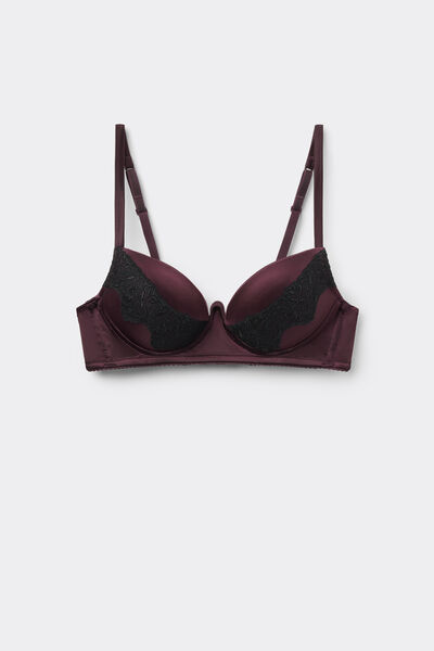 Tezenis Sujetador Super Push-Up Malibù Secret Glow Mujer Negro Tamaño 1B