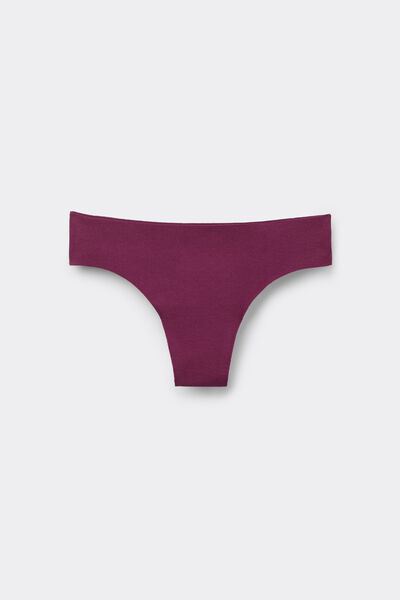Tezenis Braguita Brasileña Sin Costuras Algodón Orgánico Mujer Rojo Tamaño M