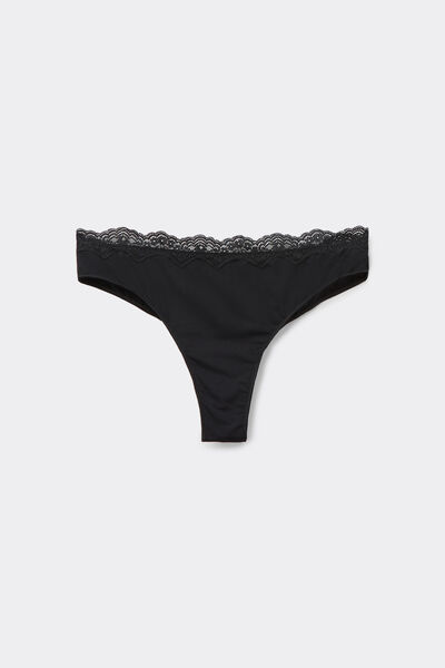Tezenis Braguita Brasileña Light Touch Mujer Negro Tamaño L