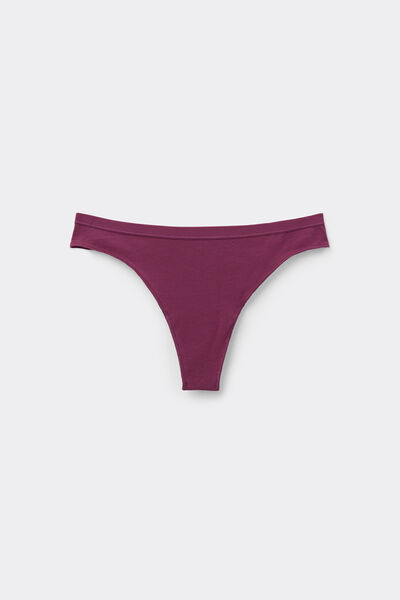 Tezenis Tanga de Algodón Orgánico Mujer Rojo Tamaño L