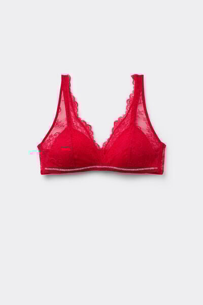 Tezenis Sujetador Triángulo Havana con Relleno Ligero Precious Spark Mujer Rojo Tamaño 3B