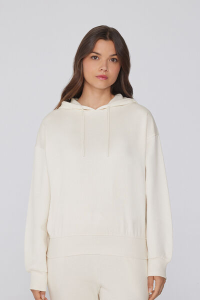 Tezenis Sudadera Gruesa con Capucha Mujer Blanco Tamaño S