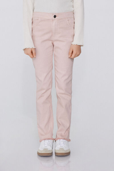 Tezenis Vaqueros Pitillo Niña Chica Rosa Tamaño 8-9