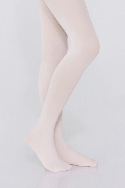 Tezenis Media tupida 50 denier para niña Chica Rosa Tamaño 10-13