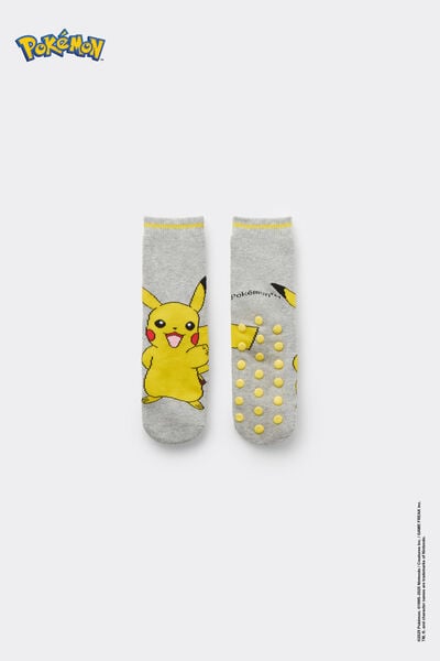 Tezenis Calcetines Antideslizantes Pokemon Niño Niño Gris Tamaño 25-27