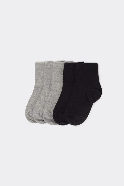 Tezenis Pack 5 calcetines cortos algodón unisex para niños Unisex Multicolor Tamaño 34-36