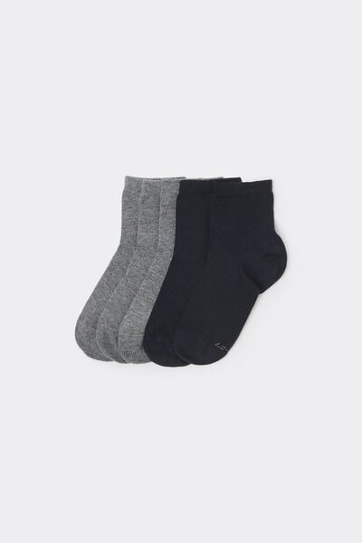 Tezenis Pack 5 calcetines cortos algodón unisex para niños Unisex Multicolor Tamaño 28-30