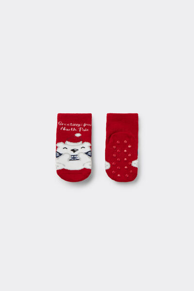 Tezenis Calcetines Antideslizantes Osito Bebé  Impreso Tamaño 6-12