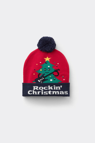 Tezenis Gorro Navideño LED Unisex Mujer Impreso Tamaño TU