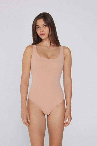 Tezenis Body Brasier Tirante Ancho Light Touch Mujer Natural Tamaño S