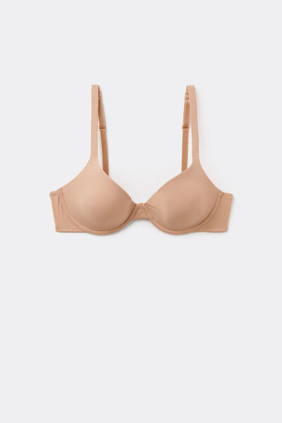 Tezenis Sujetador Push-Up de Microfibra Reciclada Athens Mujer Natural Tamaño 4C