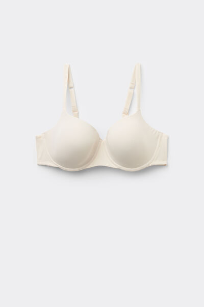 Tezenis Sujetador Balconette Microfibra Reciclada Cobertura Total Prague Mujer Blanco (avorio) Tamaño 2E