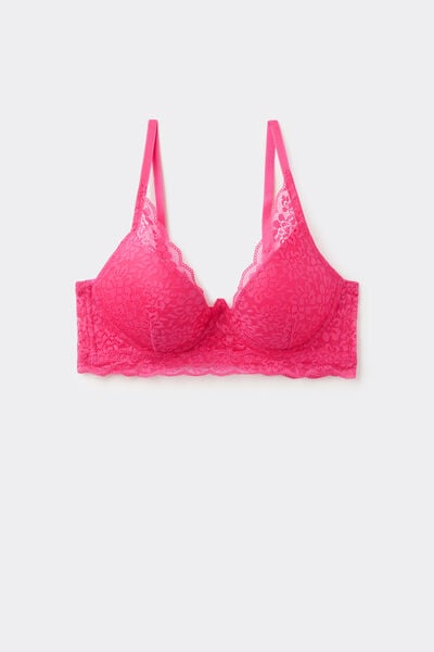 Tezenis Sujetador super Push-up de encaje reciclado Malibù Mujer Rosa Tamaño 2C