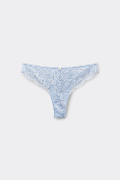 Tezenis Braguita Brasileña Delicate Lace Mujer Azul Claro Tamaño L