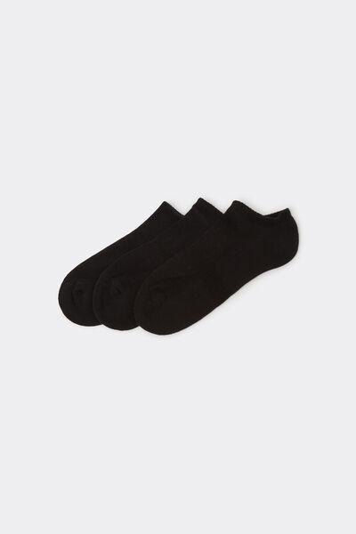 Tezenis 3 pack calcetín corto deportivo Hombre Negro Tamaño TU