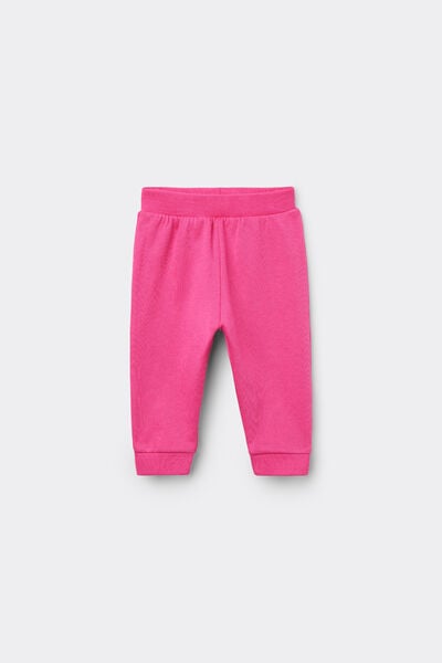 Tezenis Pantalones Largos Felpa Algodón Bebé  Rosa Tamaño 3-6