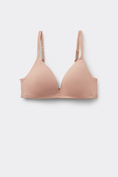 Tezenis Sujetador Triángulo Relleno Ligero Algodón Orgánico London Mujer Natural Tamaño 1B