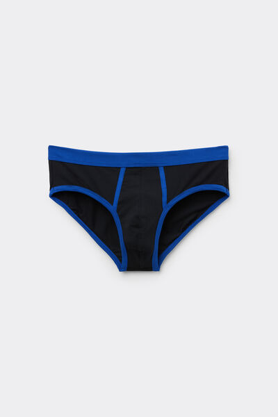 Tezenis Calzoncillo de Algodón Bicolor Hombre Negro Tamaño XXL