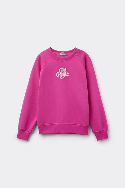 Tezenis Sudadera Gruesa Niña Estampado Chica Rosa Tamaño 4-5