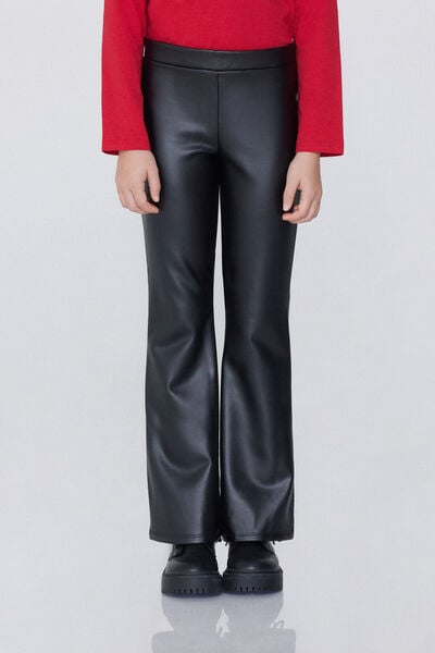 Tezenis Pantalón de campana térmico para niña Chica Negro Tamaño 10-11