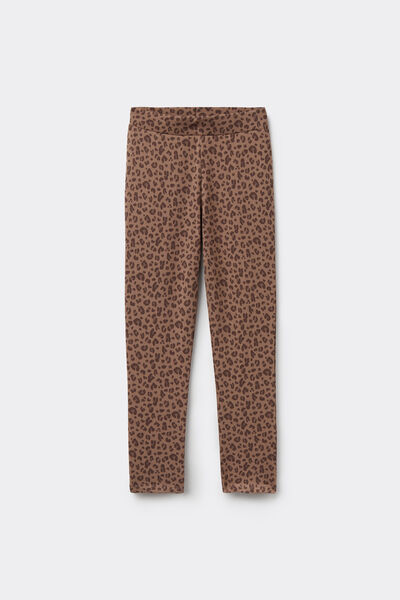 Tezenis Leggings de Algodón Térmico Estampado Niña Chica Rojo Tamaño 4-5