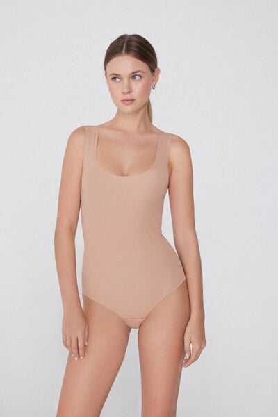 Tezenis Body de Algodón Sin Rematar Mujer Natural Tamaño L