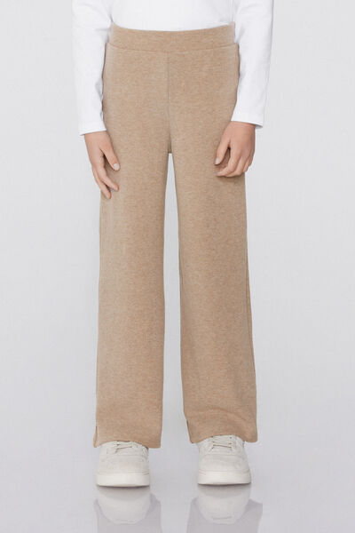 Tezenis Pantalones Largos Palazzo Warm Touch Chica Marrón Tamaño 8-9